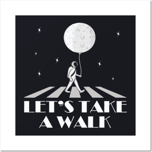 Astronaut Lunar Walk Posters and Art